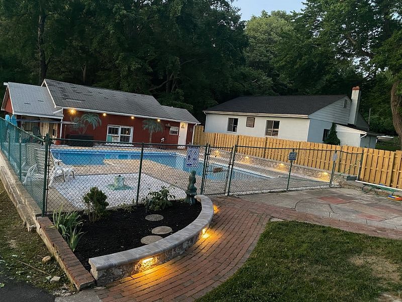Day view of pool area