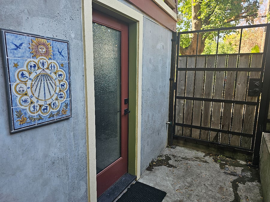 Entry to laundry & storage room