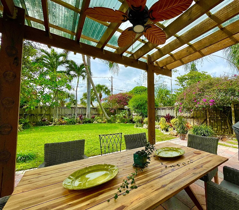 Patio dining