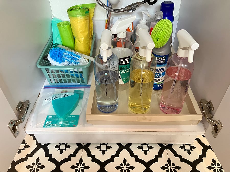 Cleaning supplies.