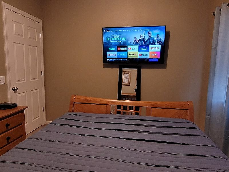 Watch TV in the privacy of your own bedroom.