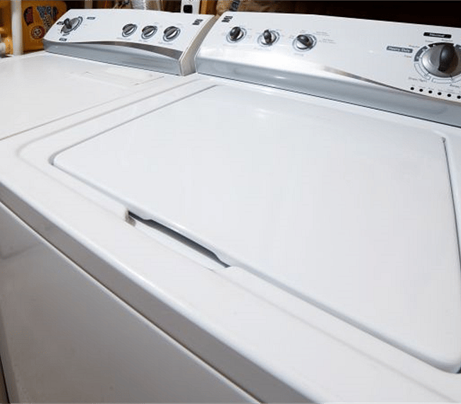 Washer and dryer within the unit