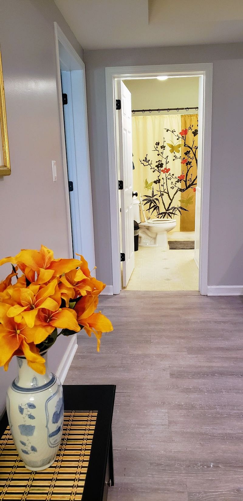 Entrance to your beautiful bathroom