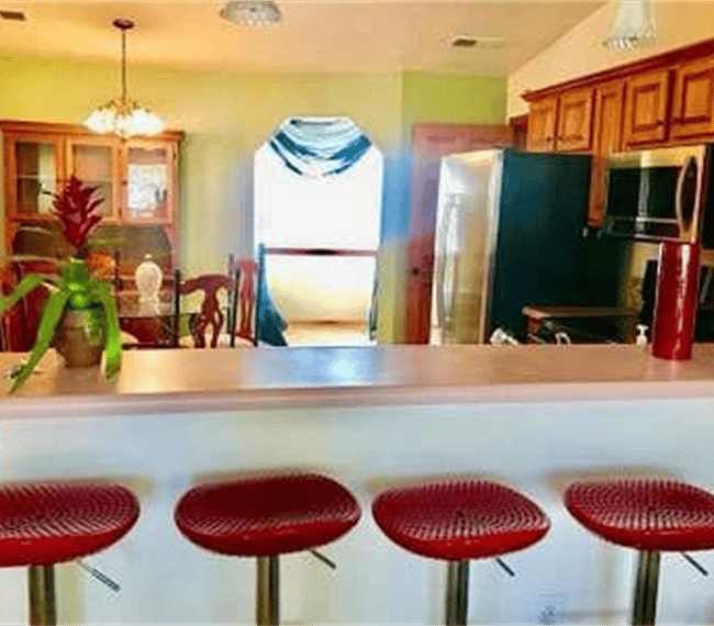 Breakfast nook.