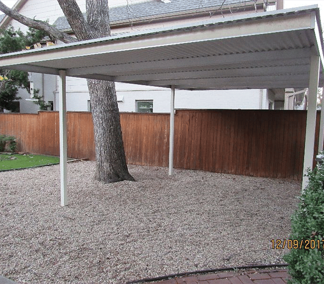 Carport parking is included in your rent.  A truck won't fit in here - we've tried it!