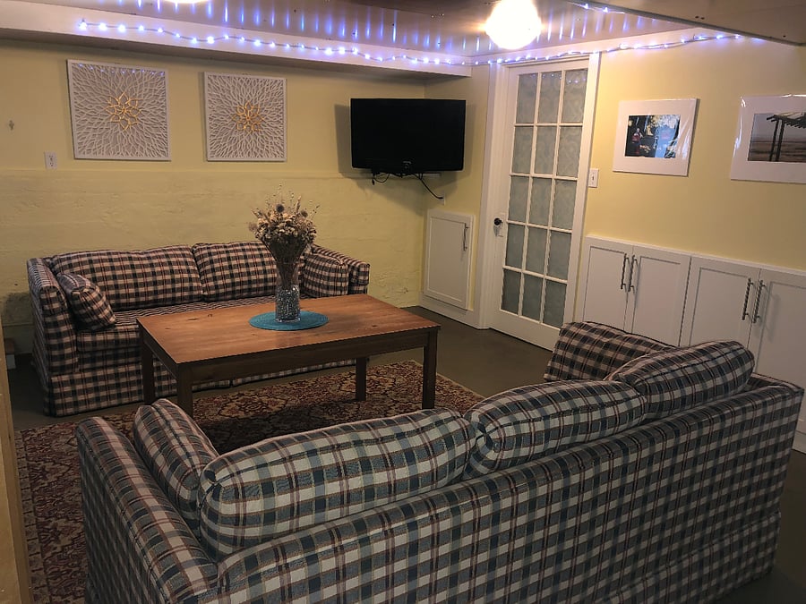 Smaller sofa replaced with twin bed