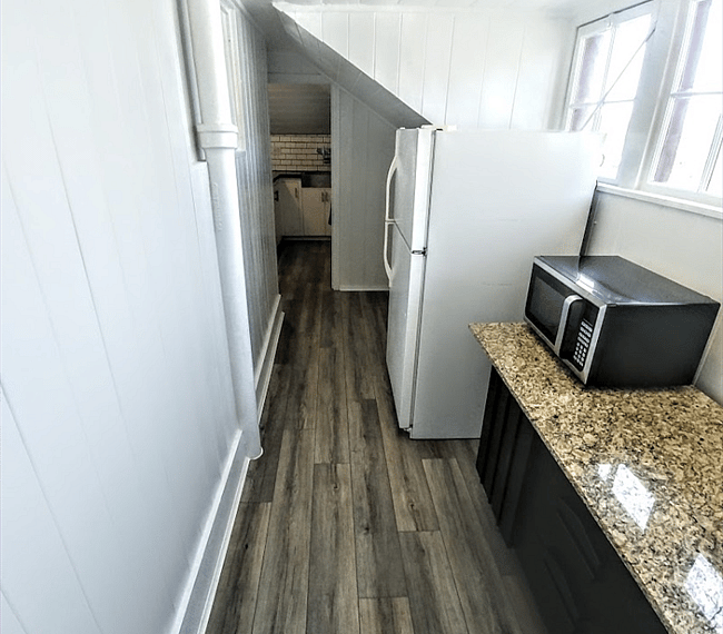 Entry hallway inside apartment