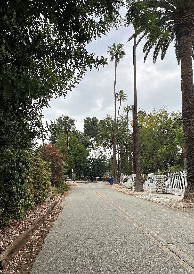Street view leading to residence
