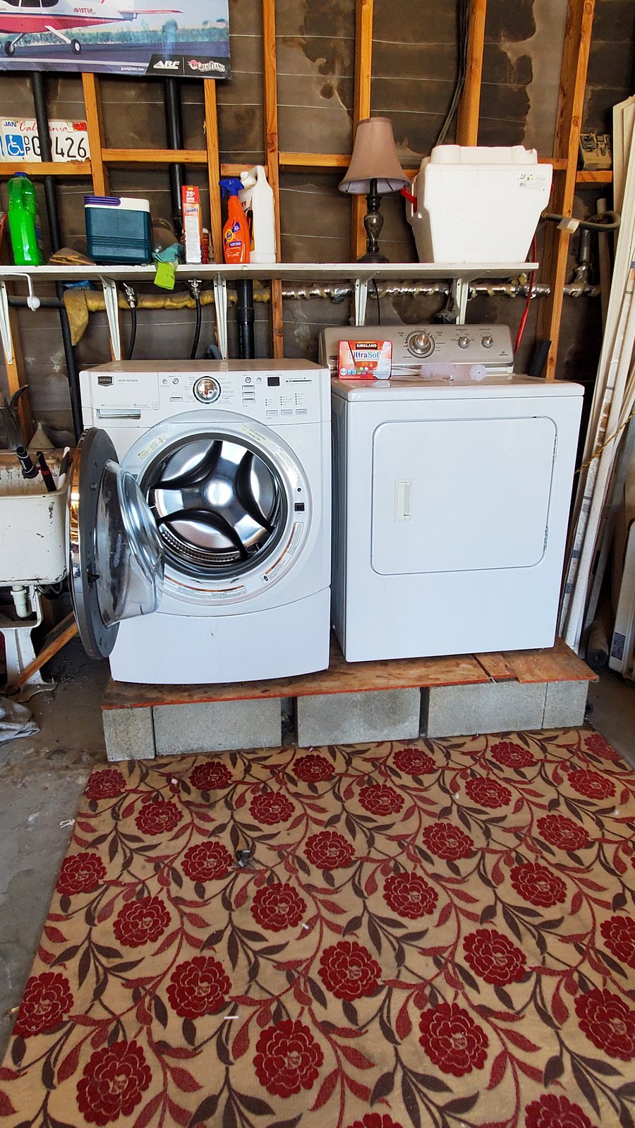 Washer and Dryer in garage