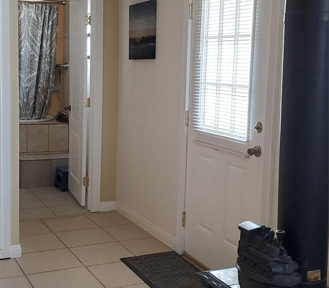 Door to side yard