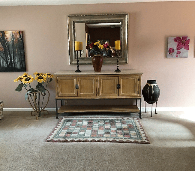 Spacious front room and dining room for your use and relaxation 