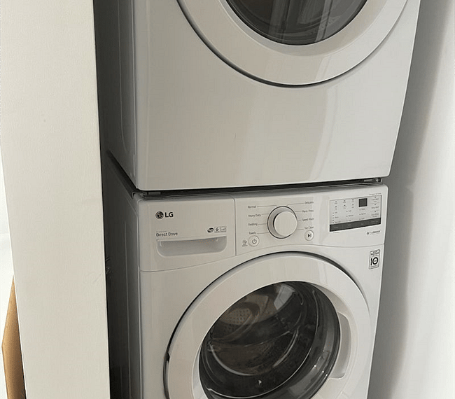 Stackable washer and dryer