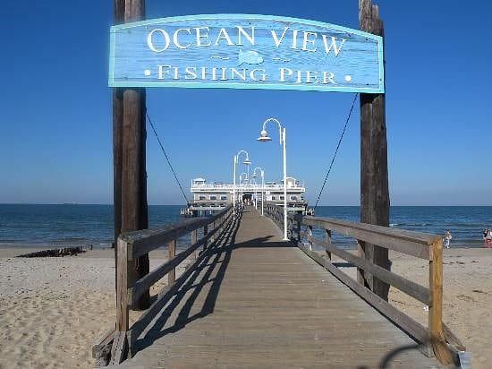 Very famous Ocean View Fishing Pier less than a mile away.Wa