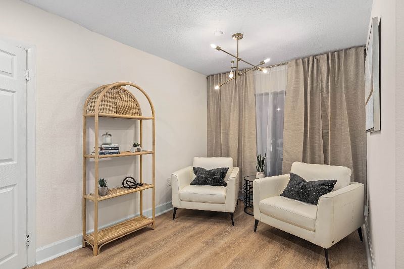 Master bedroom seating area.