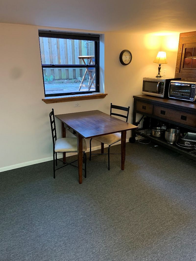 Table in kitchen