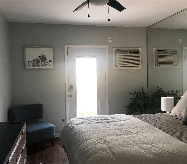 Lots of light in suite from private entrance