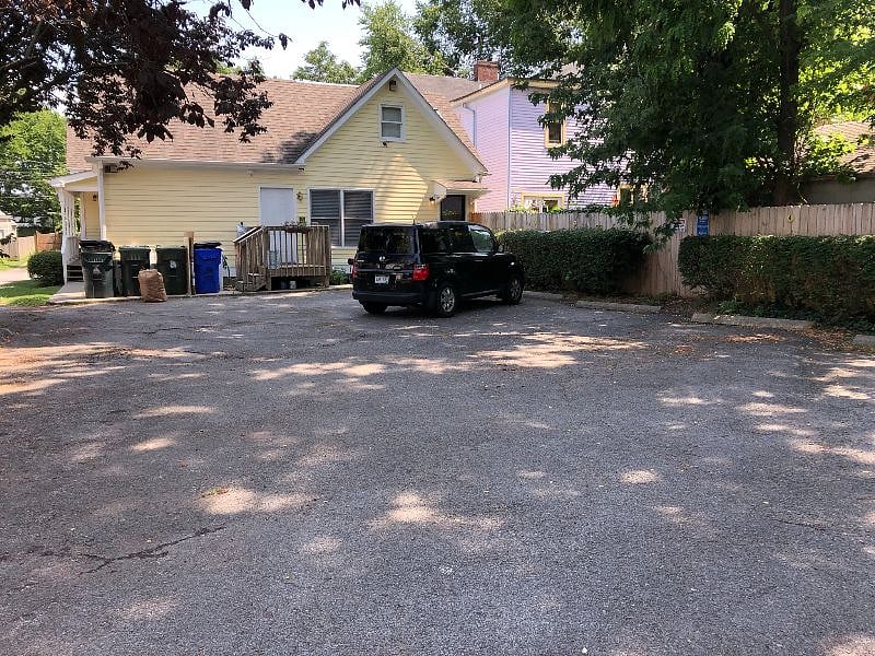 Designated parking spot in back lot