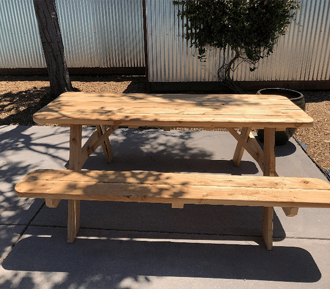 Patio table.