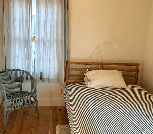 Simply furnished.