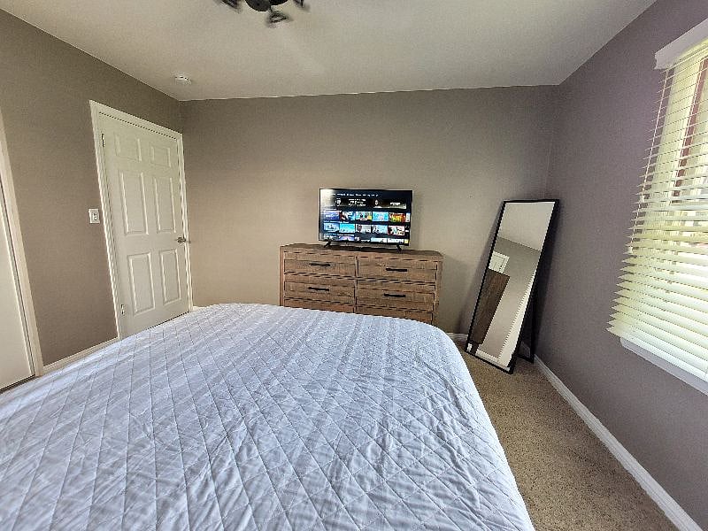 Bedroom 1 also has a smart TV.
