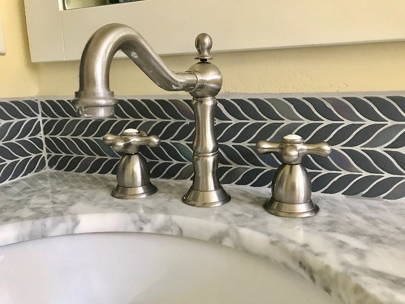 Marble vanity top.