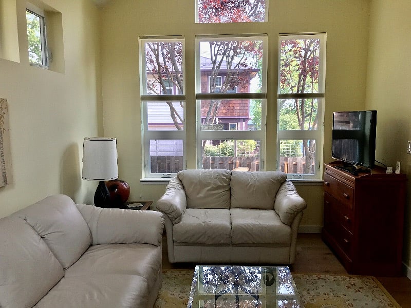 a well lit home