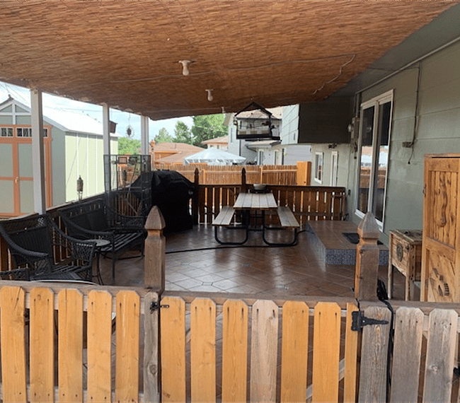 Covered patio