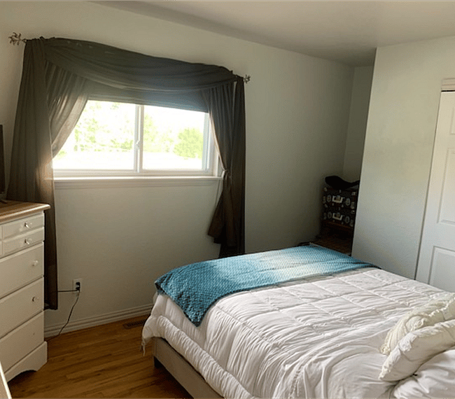 Light filled bedroom