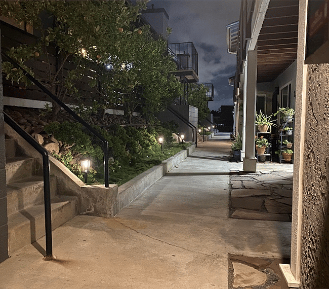 Fruit Tree Lined entrance