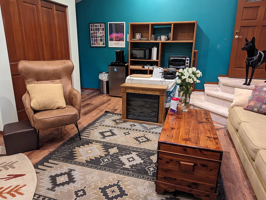 spacious living area