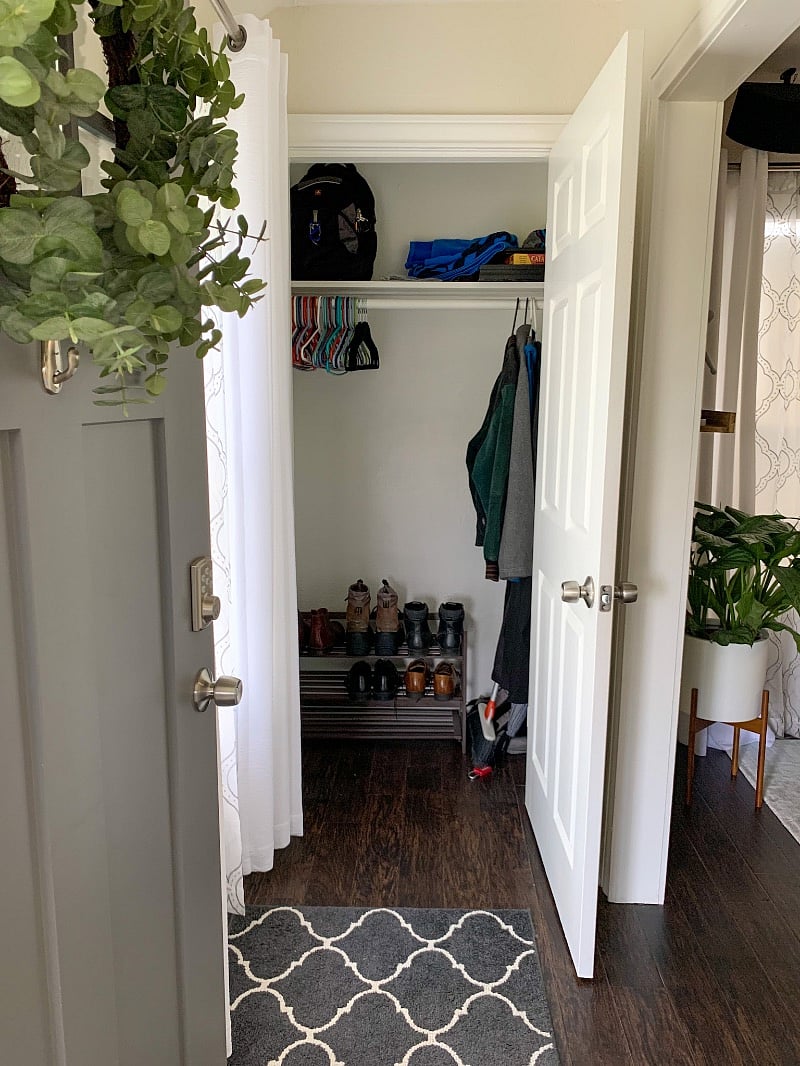 Entry way closet.