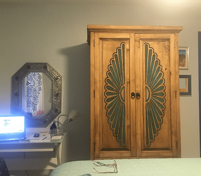 desk and armoire for all your things