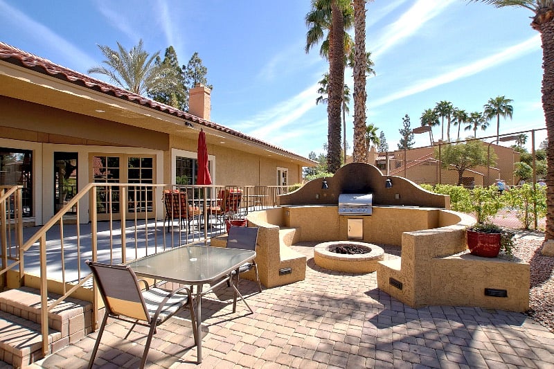 Common outdoor picnic/barbecue area