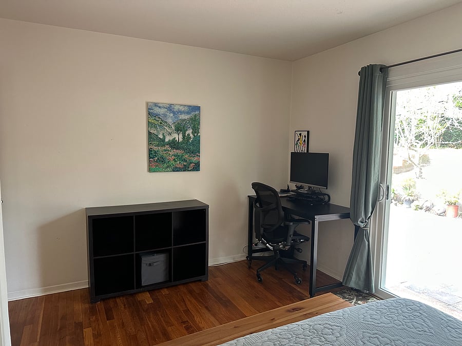 Desk in second bedroom to offer work from home options