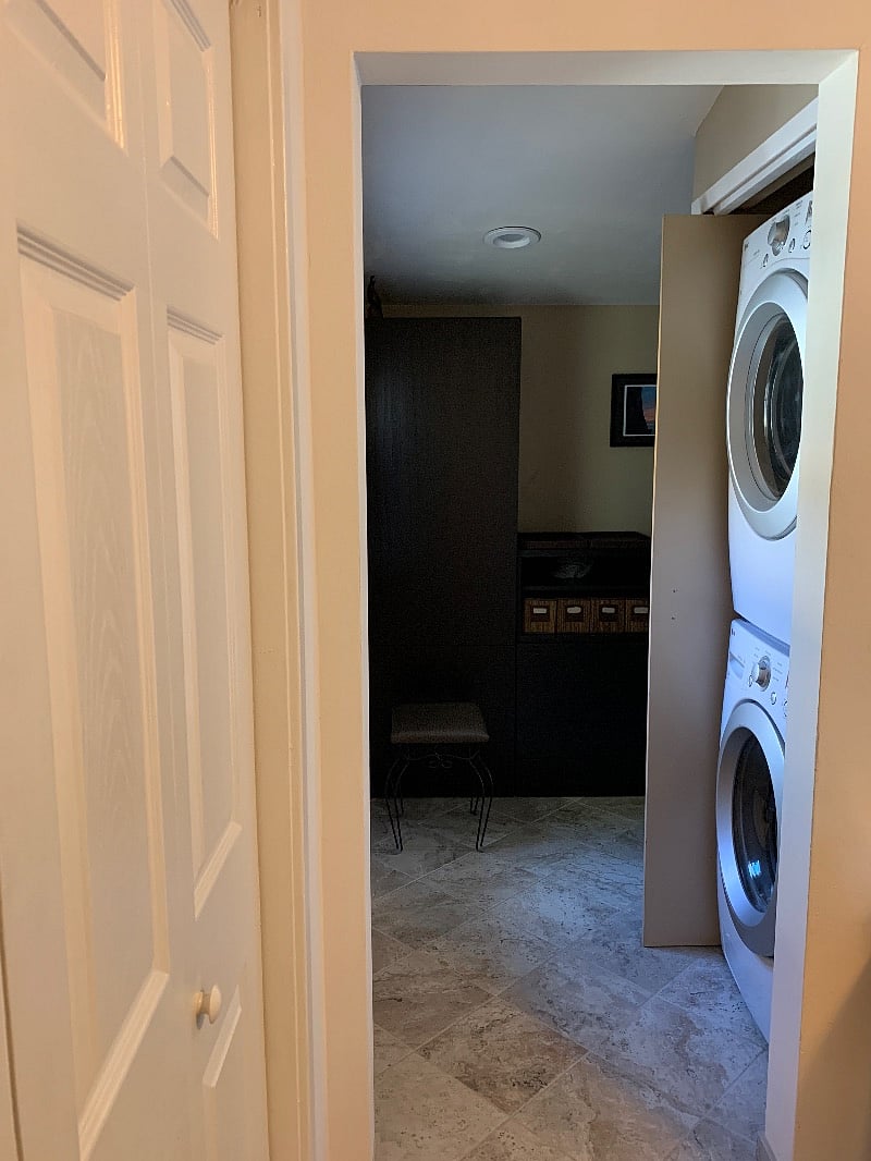 Full size washer/dryer in Mater Bathroom