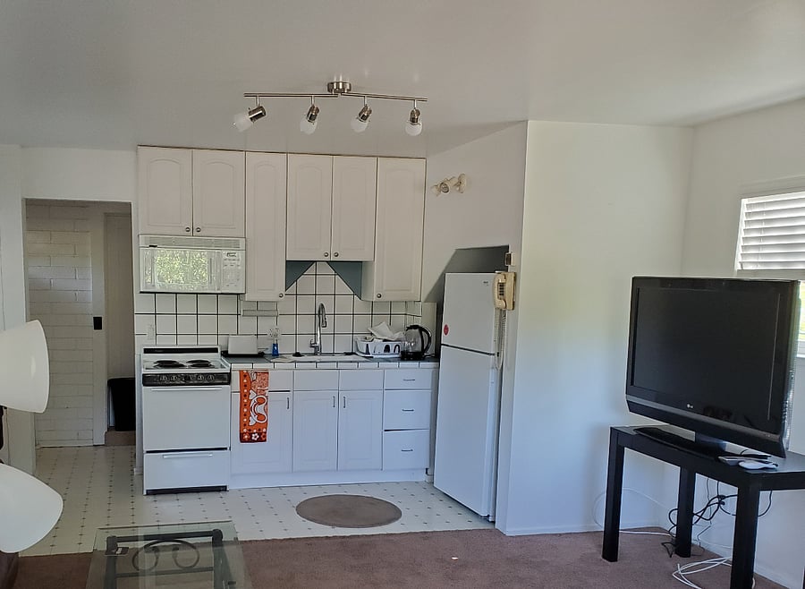 Kitchen from living room 