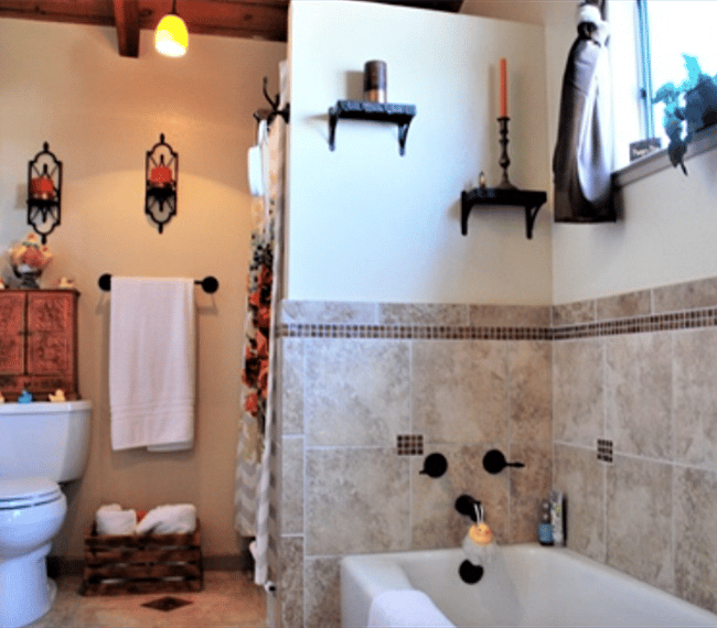 Shared Bathroom with locking doors