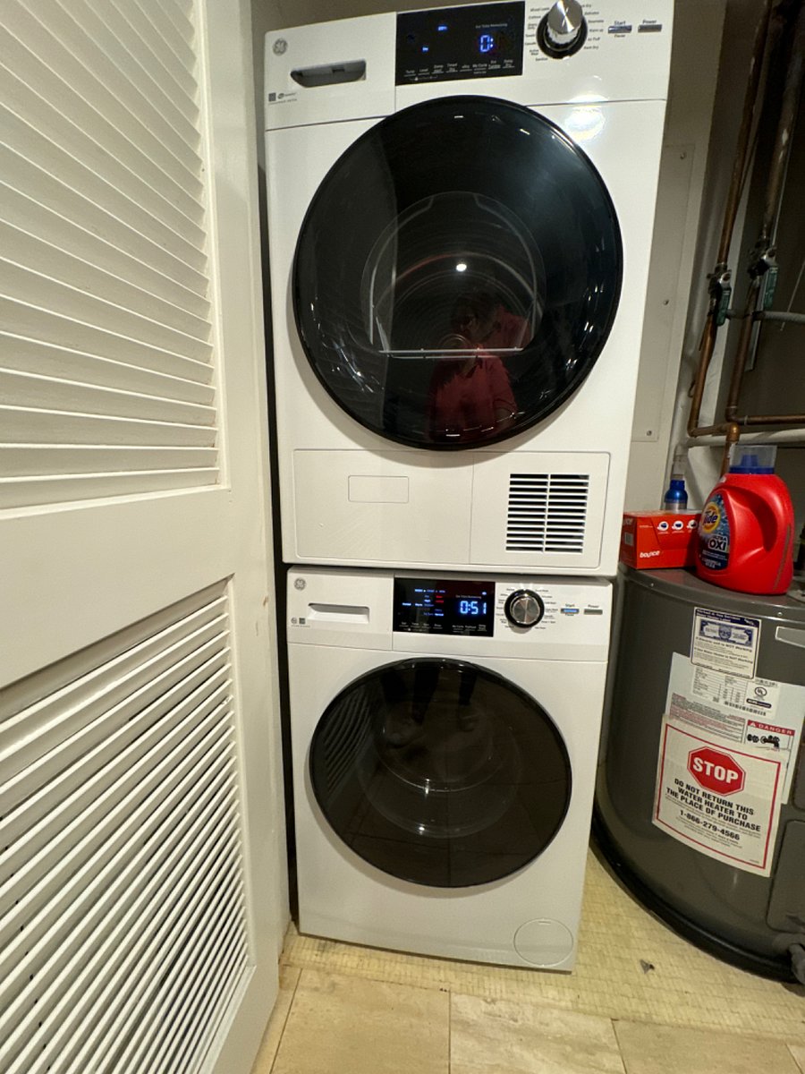 Washer and dryer in unit