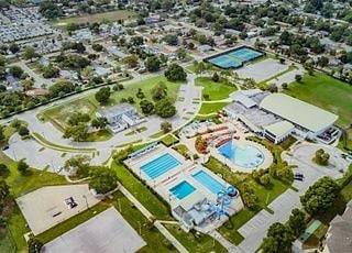 View of the Aquatic Center