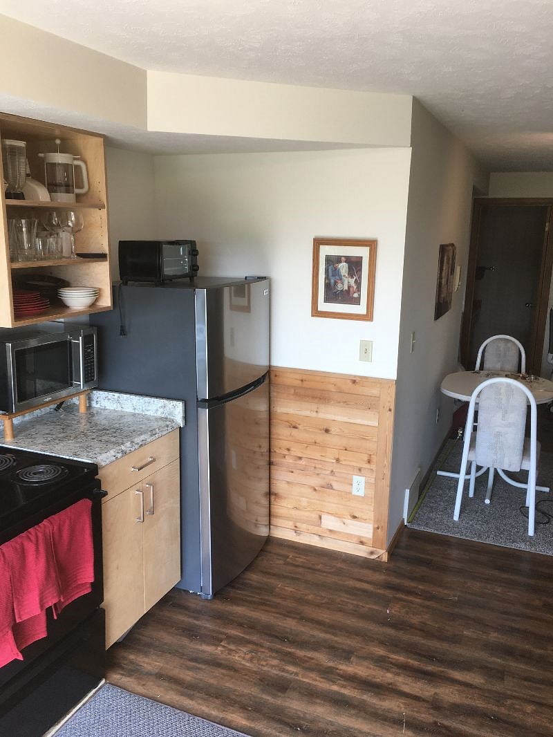 East view of kitchen