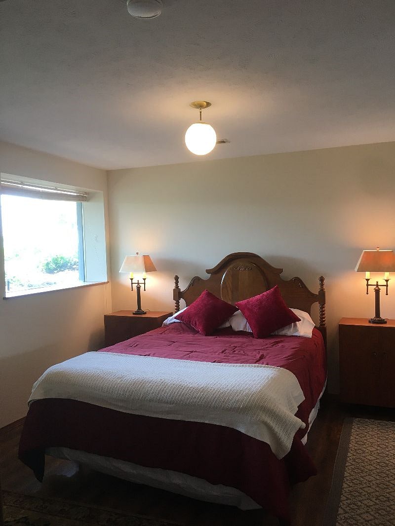 One of two bedroom windows.
