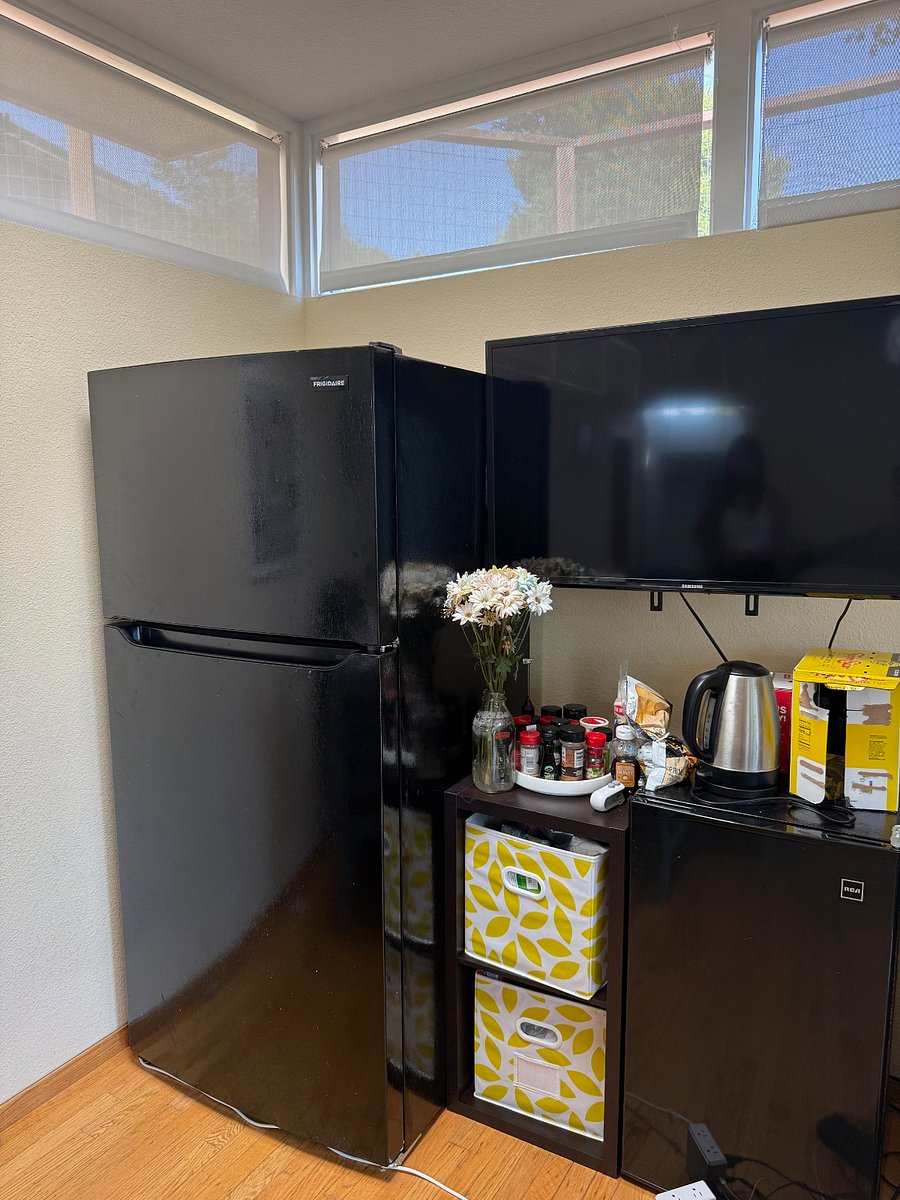 Fridge - now installed instead of the mini-fridge shown in other pictures