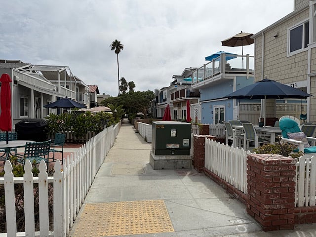 View of the court we are on. We are the 6th house on the right