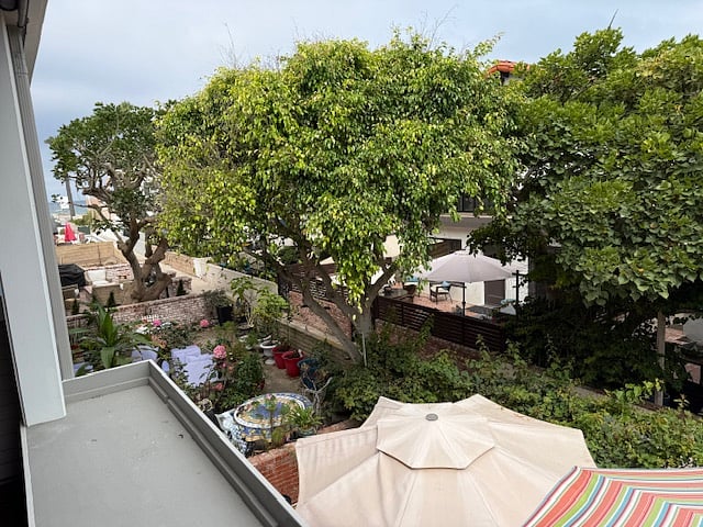 View from the balcony of our neighbors patio