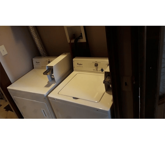 Coin Operated Washer and Dryer.
