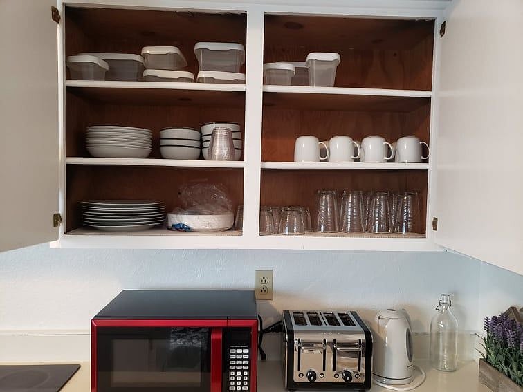 Fully stocked kitchen