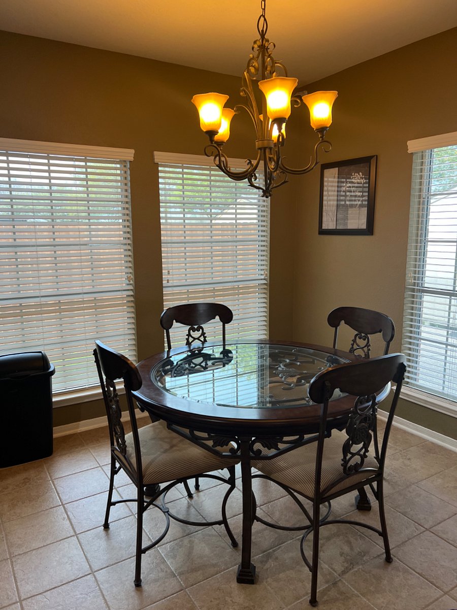 Breakfast area located off the kitchen. 