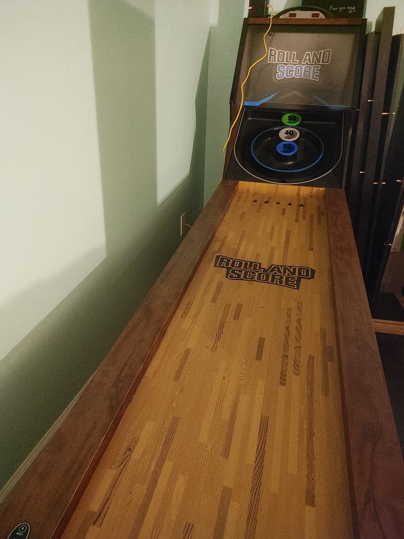 enjoy a skeeball game