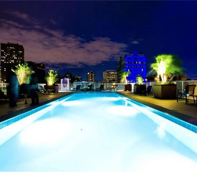 Rooftop pool