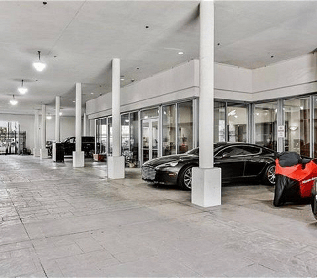 Gated, indoor valet